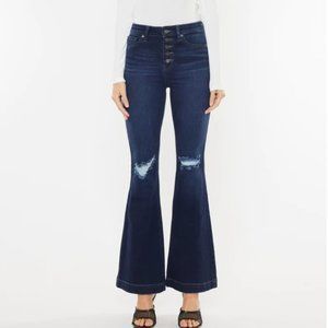 KanCan Dixie Ultra High Rise Flare Jeans (Petite)